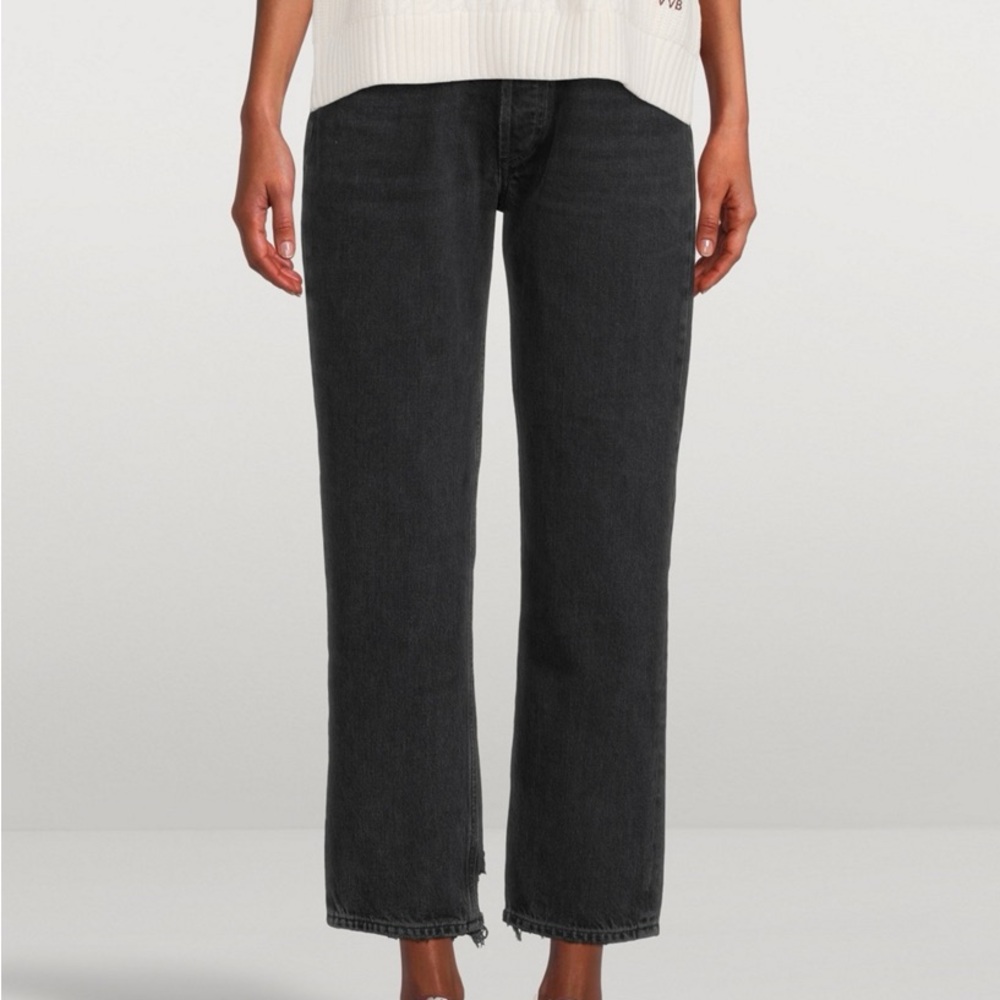 Agolde Lana crop in rhyme black